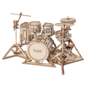 Robotime 3D Houten Puzzel Muziekinstrument Drumstel, 19x13,5x11cm