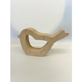 Houten vogel 14x8,2x2,5cm