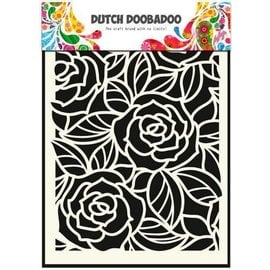 Dutch Doobadoo Dutch Mask Art stencil Big Roses  A5