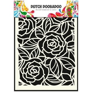 Dutch Doobadoo Dutch Mask Art stencil Big Roses  A5