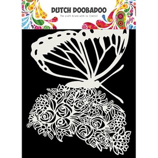 Dutch mask art Sjabloon , butterfly