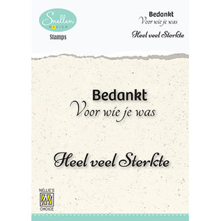 Nellie's Choice • Clear Stempel Nederlands Condoleance Teksten Nr. 4