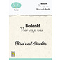 Dutch Condolence Text Clear Stamps nr. 4 Bedankt voor wie je was Nellie Snellen