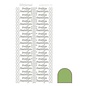 Hobbydots sticker - Prettige Feestdagen - Lime - PER STUK