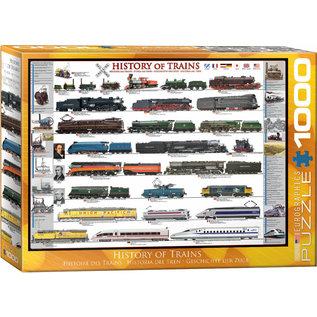 ** Puzzel History of Trains 1000st. 48x68cm