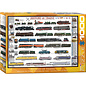 ** Puzzel History of Trains 1000st. 48x68cm