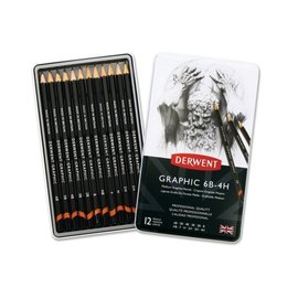 Graphic Pencils Medium 12 potloden Tin