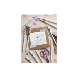 Uni Emott fineliner set 5 kleuren - candy pop