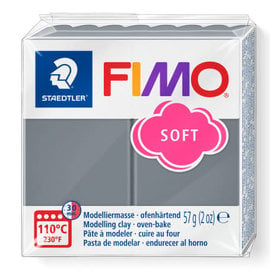 Fimo soft boetseerklei 57g Stormachtig Grijs