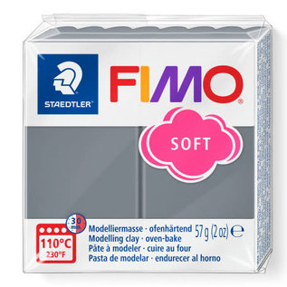 Fimo soft boetseerklei 57g Stormachtig Grijs