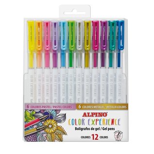 Colorexperience 12 glitter gel pennen Fun metalic & pastel