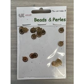 Mini bedels 20pcs Gold Smiley