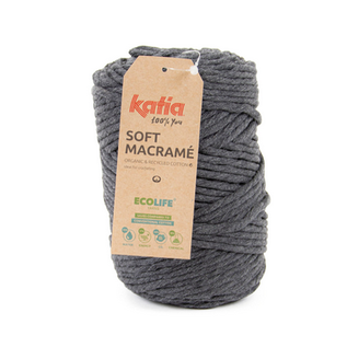 Katia SOFT MACRAMÉ 504 Donker grijs bad 50857A