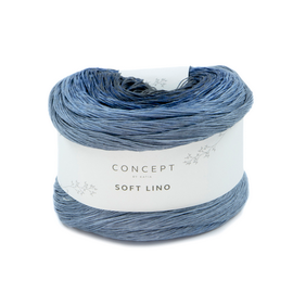 Katia SOFT LINO 611 Blauw-Grijs bad 51218