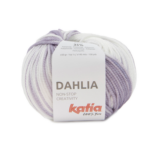 Katia DAHLIA 104 Geel-Medium paars bad 46582A