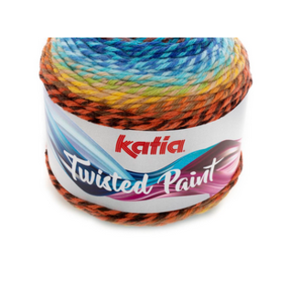 Twisted Paint 156 oranje-turquoise bad 18554