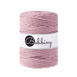 Bobbiny Macramé triple twist 5mm Dusty Pink