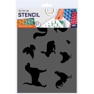 A4 sjabloon Boerderij Dieren Sjabloon - A4 Formaat - Kunststof - Stencil