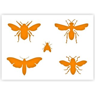 Insecten Sjabloon - A4 Formaat - Kunststof - Stencil