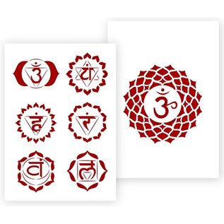 Chakra Sjabloon A4 Formaat Kunststof - Uitsnede ohm 14.5cm breed