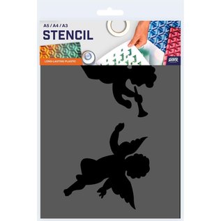 Engelen Sjabloon A5 Formaat Kunststof - Uitsnede 18,5cm breed