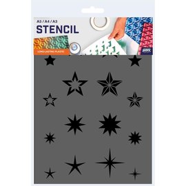 Sterren Sjabloon - A4 Formaat - Kunststof - Stencil