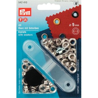 prym RINGEN MET SCHIJVEN 5mm ZILVER