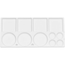 Plastic Palette rectangular 31,5x14,8cm, 11 bowls