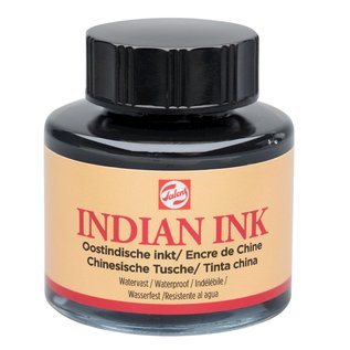 Talens Oostindische Inkt Fles 30 ml Zwart 700