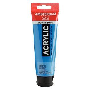 Amsterdam Amsterdam Acrylverf Tube 120 ml 572 Primaircyaan