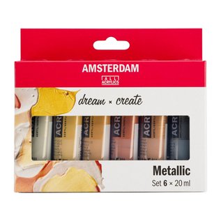 Amsterdam Standard Series Acrylics Metallic Set 6 × 20 ml