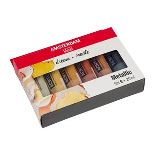 Amsterdam Amsterdam Standard Series Acrylics Metallic Set 6 × 20 ml