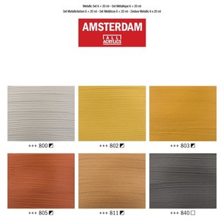 Amsterdam Amsterdam Standard Series Acrylics Metallic Set 6 × 20 ml