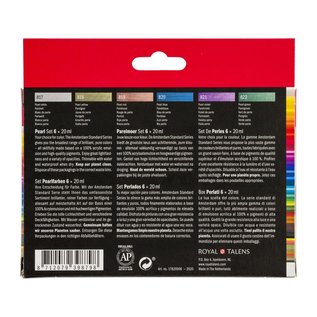 Amsterdam Amsterdam Standard Series Acrylics Parelmoer Set 6 × 20 ml