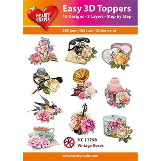 Easy 3D set Vintage Roses