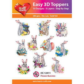 Easy 3D Designs pakket Flower Bunnies