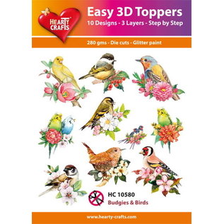 Easy 3D set Budgies & Birds