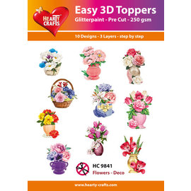 Easy 3D set Flowers - Deco