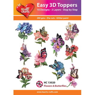 Easy 3D Designs pakket Flowers & Butterflies