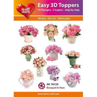 Easy 3D set Bouquet in Vase