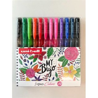 Uni-ball Signo BuJo Set Bloemen 12 stuks