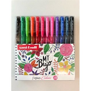 Uni-ball Signo BuJo Set Bloemen 12 stuks