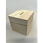 Houten spaarpot 8,7x8,7cm