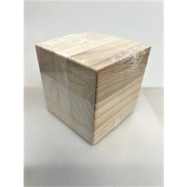 Houten kubus 10x10x10cm