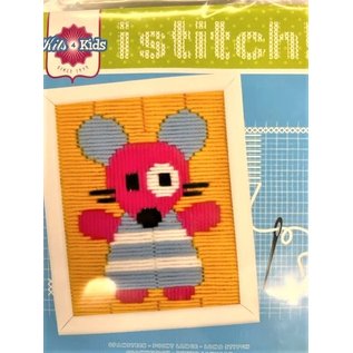 Stitch pen spansteek Muis 12,5x16cm