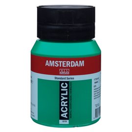 Amsterdam Standard Series acrylverf pot 500 ml 619 Permanentgroen Donker