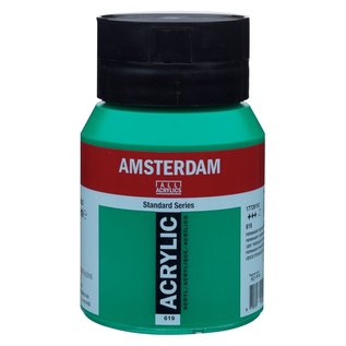 Amsterdam Standard Series acrylverf pot 500 ml Permanentgroen Donker 619