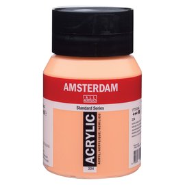 Amsterdam Standard Series acrylverf pot 500 ml 224 Napelsgeel Rood