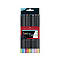 Faber-Castell Kleurpotlood Faber-Castell Black Edition 12 stuks neon+pastel in karton etui