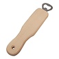 Houten Flessen opener handvat beukenhout 21,3 cm x 4,7 cm x 1,5 cm